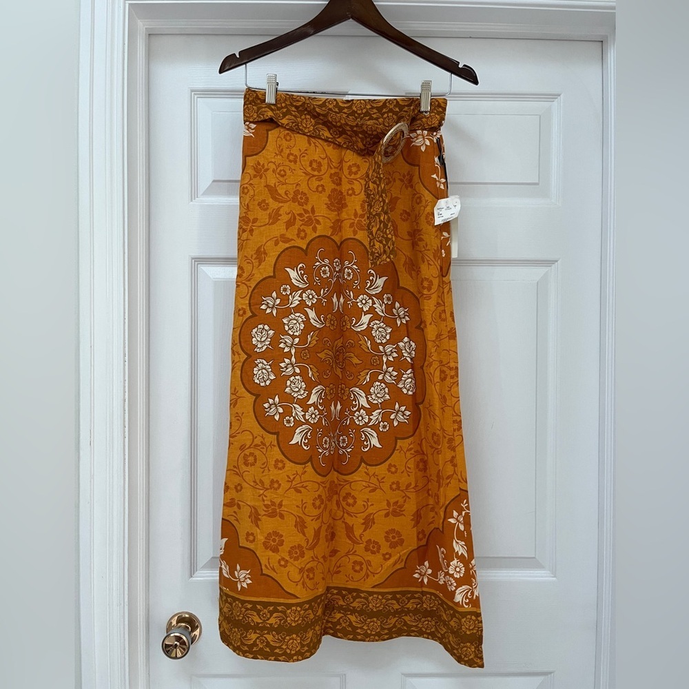 NWT Rachel Zoe linen blend skirt size XS
